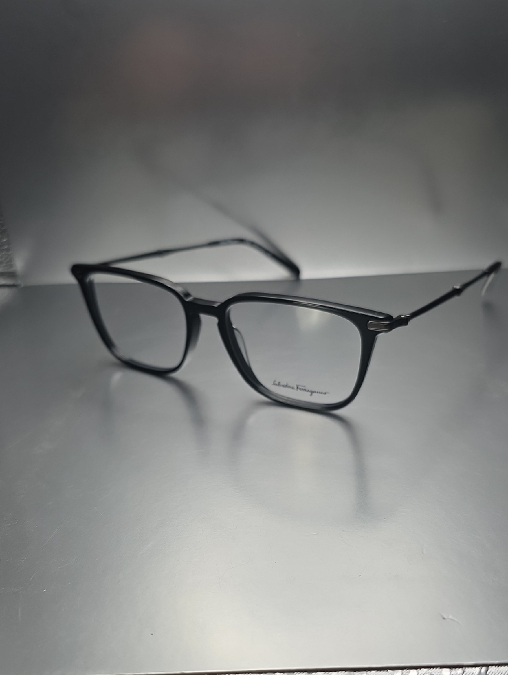Salvatore Ferragamo Black Square Frame Glasses